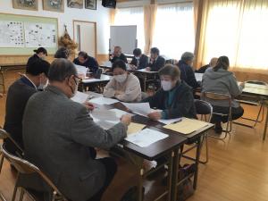 問題に挑戦する様子